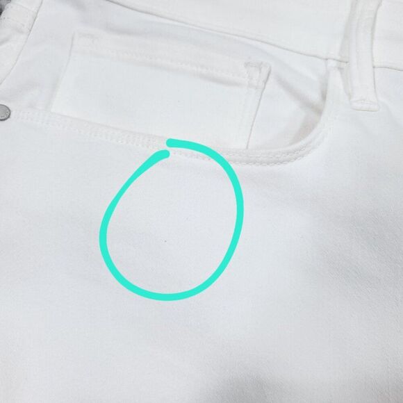 READ Athleta Sculptek Ultra Skinny Jeans in White Plus size 26 26X Stretch - Picture 8 of 13